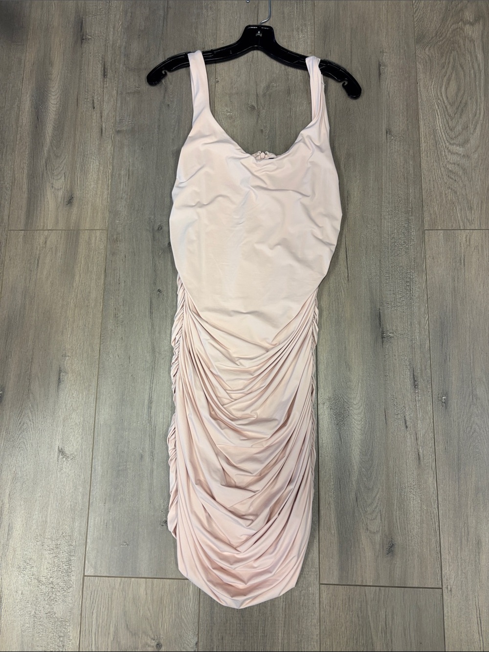 Aritzia Babaton Pink Ruched Tank Dress - Picture 2 of 10